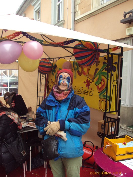 Face painting! I was a butterfly :-)