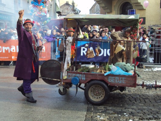Gypsy man. Notice in the back, they had a real grill going for sausages!