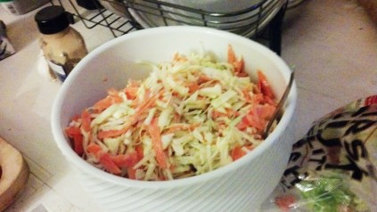 Yum! Not overdressed, nice and cool for a hot day!