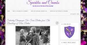 Check out my interview on Sparkles & Crumbs!
